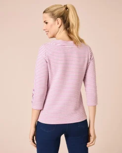Outlet Lux Ottoman Sweater mit Streifen Shirts & Tops