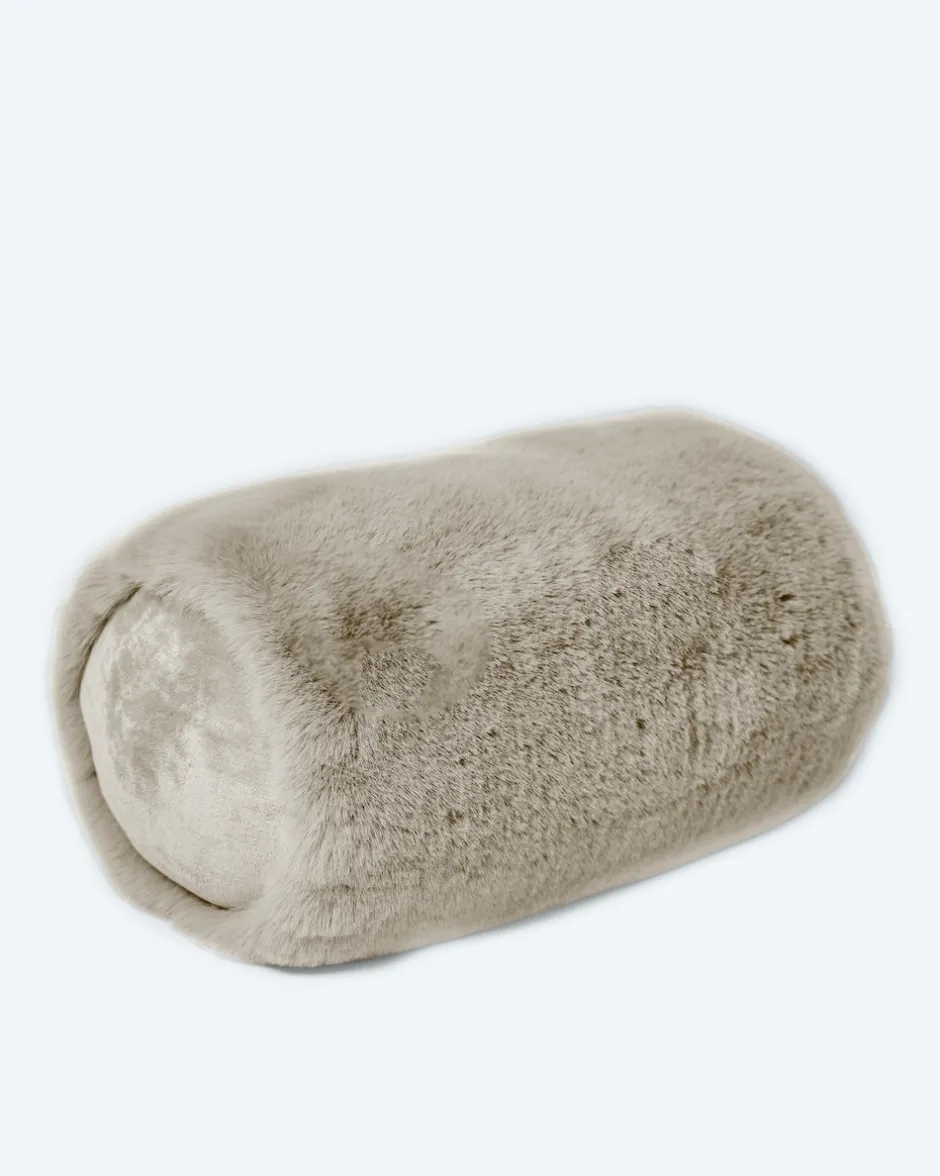 New Luxus Hochflor Fell-Optik Nackenrolle Heimtextilien