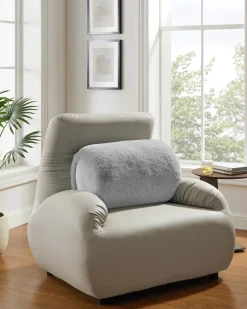 New Luxus Hochflor Fell-Optik Nackenrolle Heimtextilien