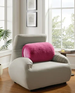 New Luxus Hochflor Fell-Optik Nackenrolle Heimtextilien