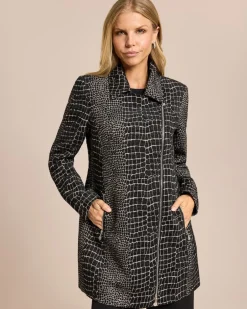 Mantel im Schlangen-Look Jacken & Mäntel