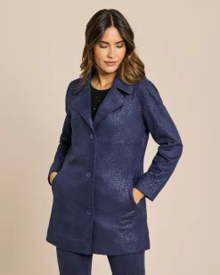 New Mantel mit Leofoliendruck Jacken & Mäntel