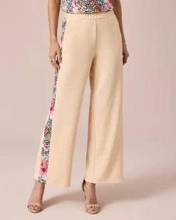 New Marlenehose mit bedrucktem Streifen Hosen