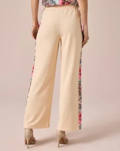 New Marlenehose mit bedrucktem Streifen Hosen