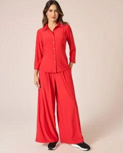 Outlet Marlenehose mit Logobund Hosen