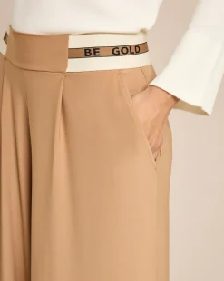 Outlet Marlenehose mit Logobund Hosen