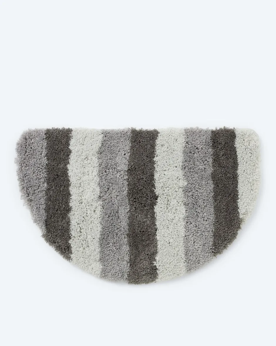 Best Mega Flausch Jacquard Badematte "Streifen" Heimtextilien