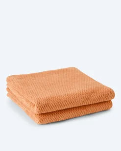 Outlet MegaFlausch Duschtuchset "Piqué", 2tlg. Heimtextilien