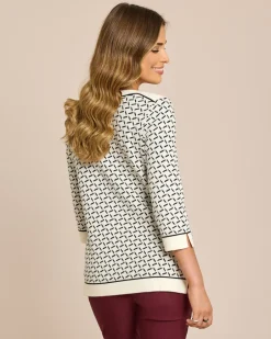 New Midi-Pullover Jacquard-Strick Strickware