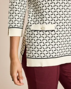 New Midi-Pullover Jacquard-Strick Strickware