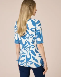 Clearance Midi-Shirt mit seitlichen Kordeln Shirts & Tops