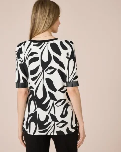 Clearance Midi-Shirt mit seitlichen Kordeln Shirts & Tops