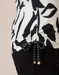 Clearance Midi-Shirt mit seitlichen Kordeln Shirts & Tops