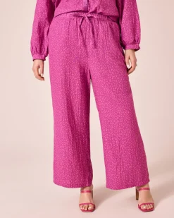 Clearance Musselinhose mit Animal-Druck Hosen