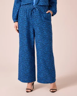 Clearance Musselinhose mit Animal-Druck Hosen