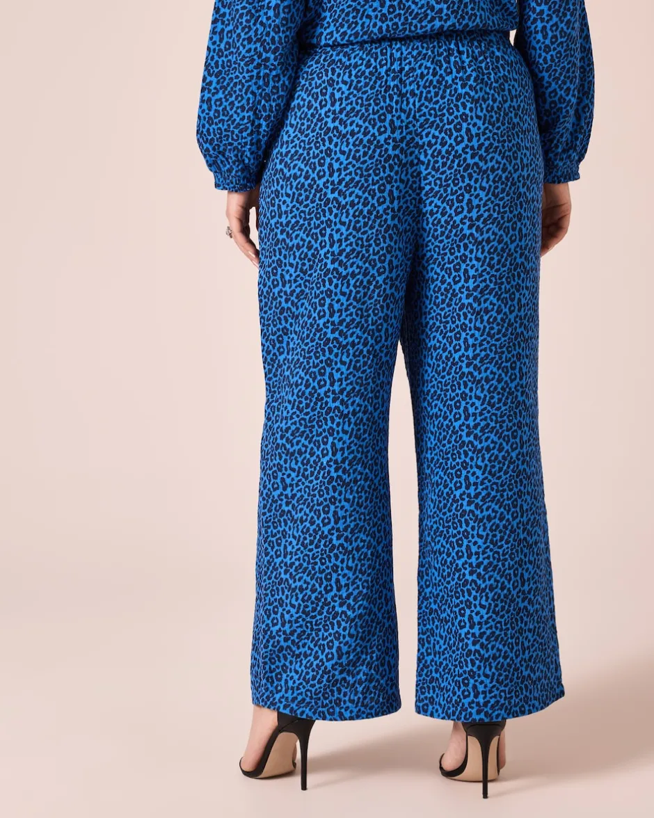 Clearance Musselinhose mit Animal-Druck Hosen