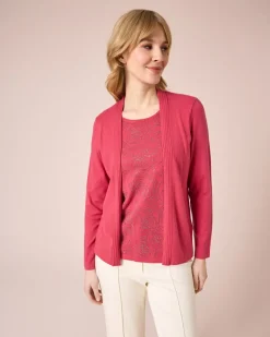 Sale Oberteil in Twin-Set-Optik Strickware