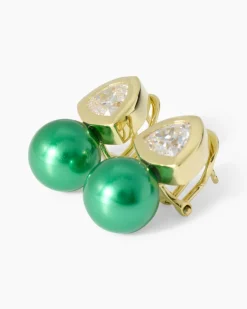 Sale Ohrclipstecker mit MK-Perle 12 mm & Zirkonia Ohrringe