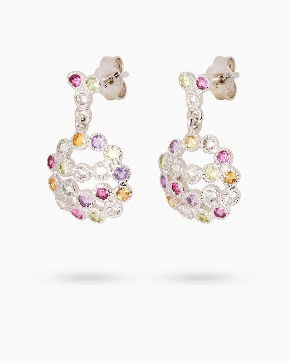 Outlet Ohrhänger mit Edelsteinen Ohrringe