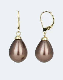 Ohrhänger mit MK-Perle 12x15 mm Ohrringe