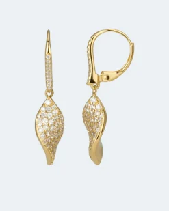 Outlet Ohrhänger mit Zirkonia Ohrringe