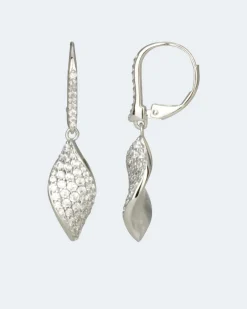 Outlet Ohrhänger mit Zirkonia Ohrringe