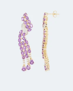 Sale Ohrstecker mit Amethyst Ohrringe