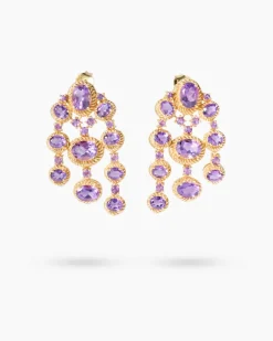 Hot Ohrstecker mit Amethyst Ohrringe