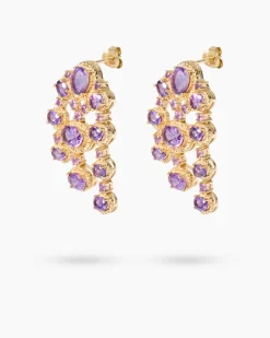 Hot Ohrstecker mit Amethyst Ohrringe