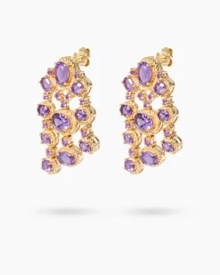 Hot Ohrstecker mit Amethyst Ohrringe