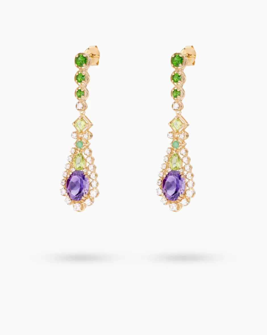 Discount Ohrstecker mit Amethyst Ohrringe