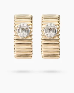Hot Ohrstecker mit Brillanten & Diamanten ca. 0,09 ct Ohrringe