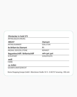 Hot Ohrstecker mit Brillanten & Diamanten ca. 0,09 ct Ohrringe