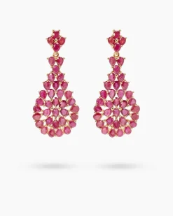 Clearance Ohrstecker mit Sambia Rubin Ohrringe