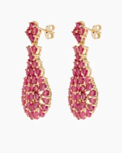 Clearance Ohrstecker mit Sambia Rubin Ohrringe