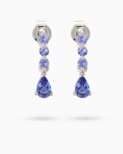 Best Ohrstecker mit Tansanit AAA Ohrringe