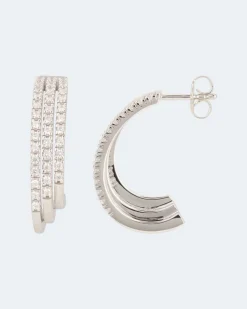 Hot Ohrstecker mit Zirkonia Ohrringe