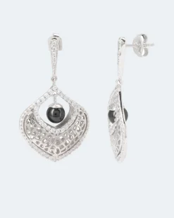 New Ohrstecker MK-Perle 6 mm & Zirkonia Ohrringe