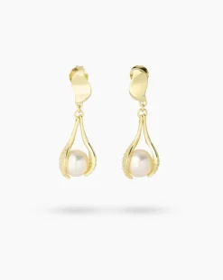 Online Ohrstecker MK-Perle 8 mm & Zirkonia Ohrringe