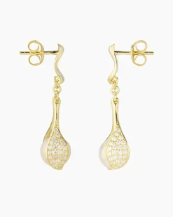 Online Ohrstecker MK-Perle 8 mm & Zirkonia Ohrringe