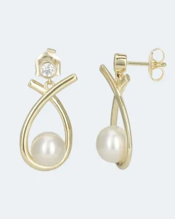 Discount Ohrstecker MK-Perle 8mm Ohrringe