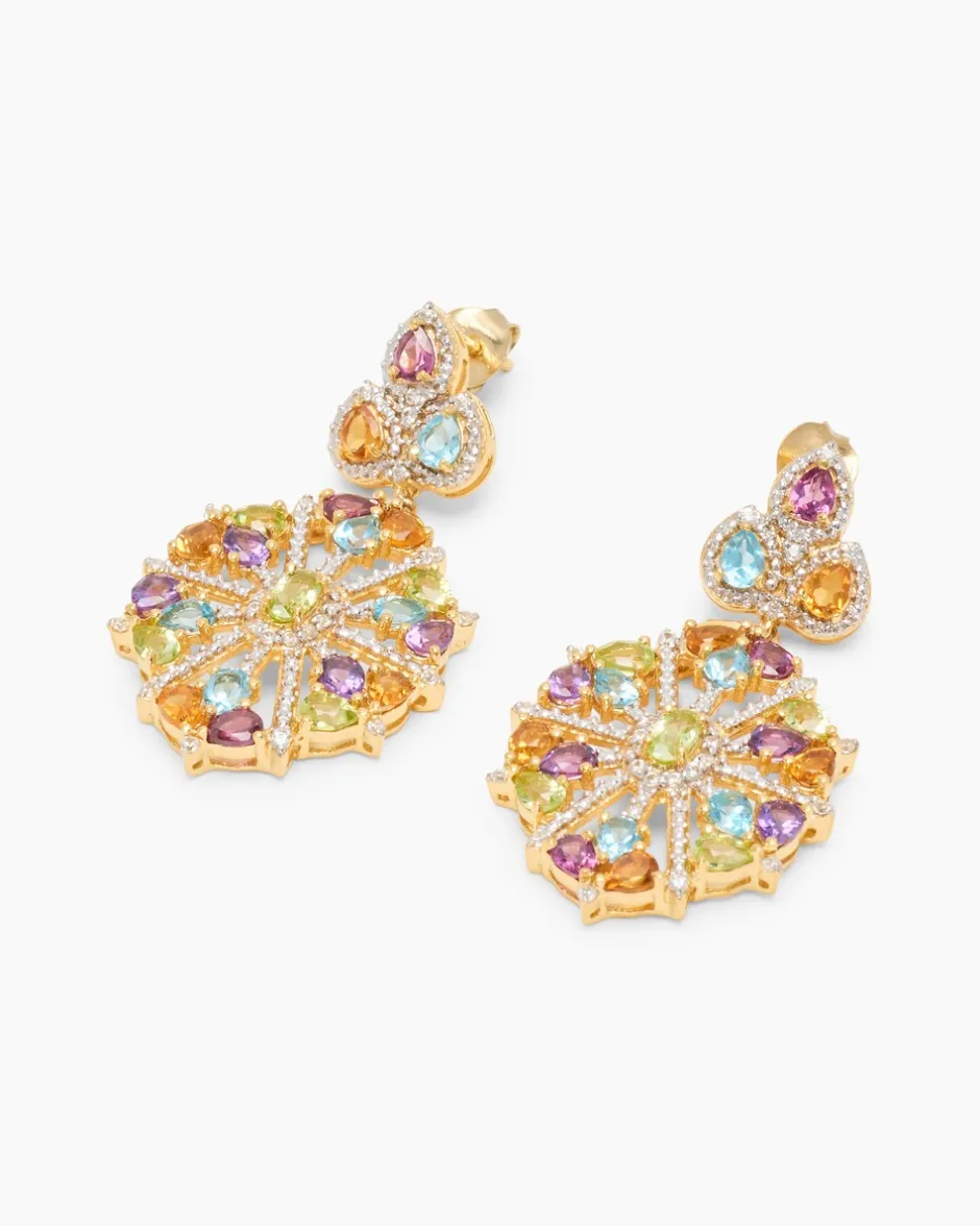 New Ohrstecker Multi-Edelstein Ohrringe