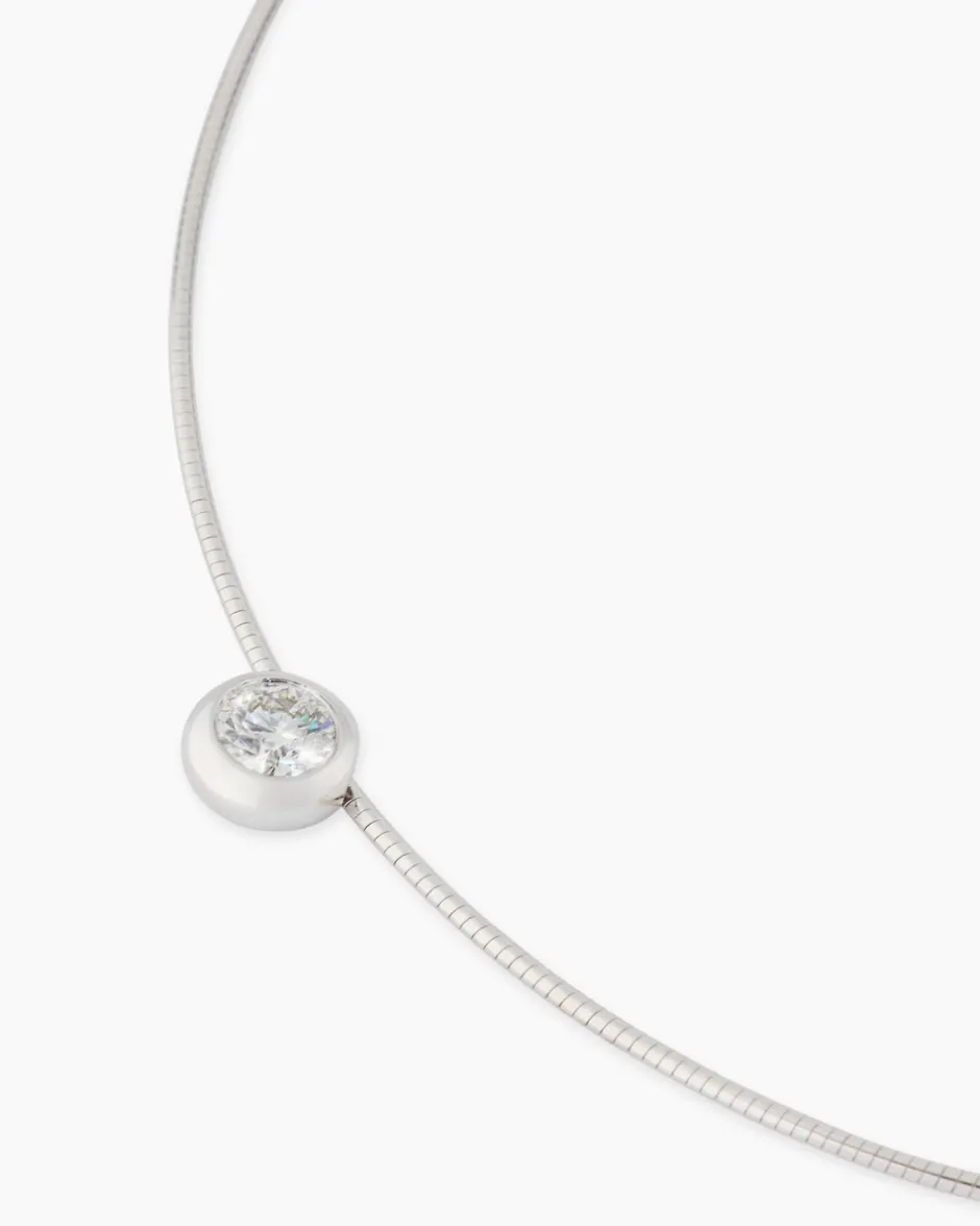 Clearance Omegareif mit Anhänger "Lab Grown" 1,00 ct Halsketten & Colliers