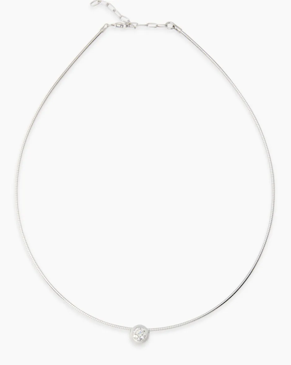 Clearance Omegareif mit Anhänger "Lab Grown" 1,00 ct Halsketten & Colliers