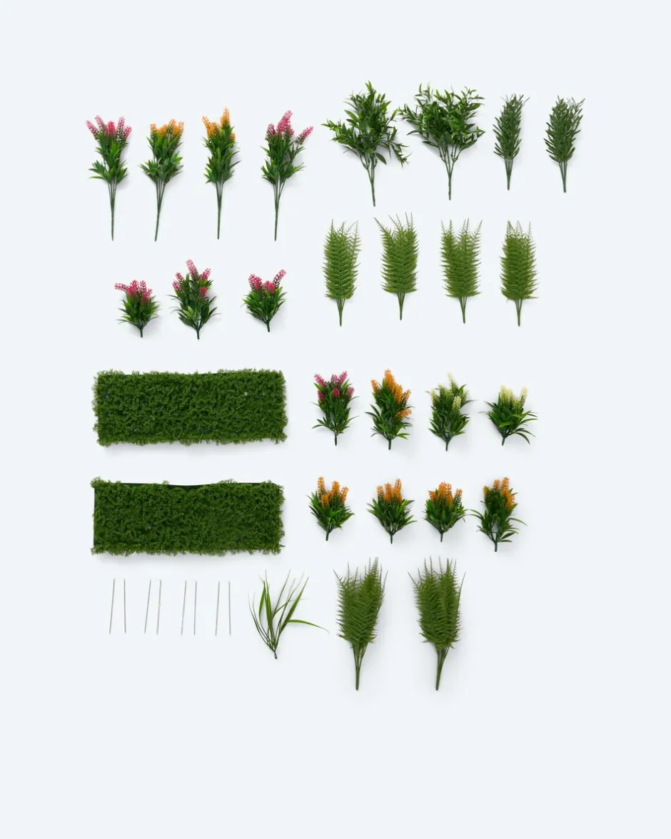 Clearance Outdoor Balkonbepflanzung 32tlg. Dekoration