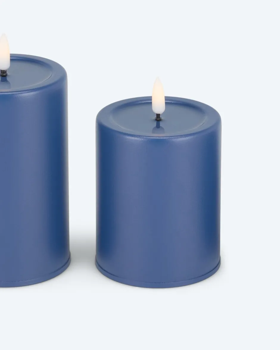 Clearance Outdoor LED-Metallkerzen Mix, 3tlg. Dekoration