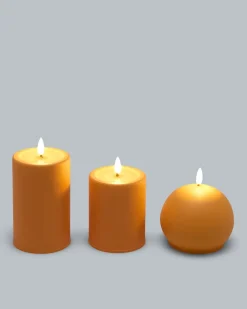 Clearance Outdoor LED-Metallkerzen Mix, 3tlg. Dekoration