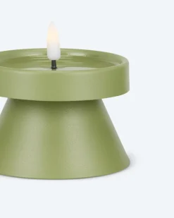 Outlet Outdoor LED-Metallkerzen Style, 3tlg. Dekoration