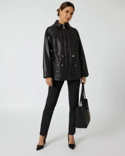 Discount Parka aus Lederimitat Jacken & Mäntel