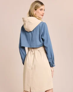 Hot Parka mit Denim Details Jacken & Mäntel